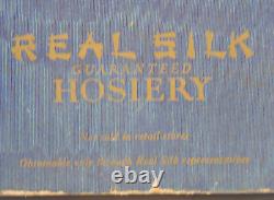 Real Silk Hosiery Mills 1920's Indianapolis Vintage Box RARE Advertisement Seal