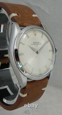 Rolex Oyster Perpetual Ultra Rare Model 5552 Mens Watch Orig Box & Papers 1963
