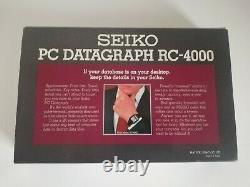 SEIKO RC-4000 PC Datagraph Very Rare 80's Vintage Computer Watch NEW in the Box