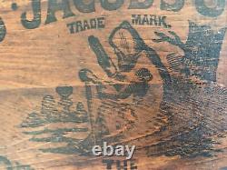 St. Jacob's Oil, The Great Remedy For Pain, Vintage Wood Shipping Empty Box Rare