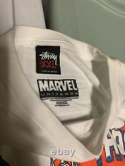 Stussy Marvel Thor Shirt XXL Box Logo Rare Vtg Hypebeast Streetwear