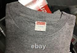 Supreme Barbara Kruger Box Logo Tee Shirt 1997 Gray Rare Medium Vintage