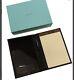Tiffany & Co Vintage Rare Leather 1837 Paper Notepad With Box
