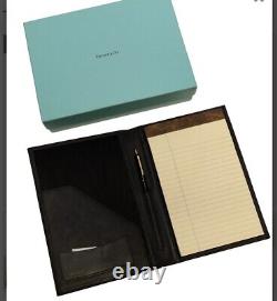 Tiffany & Co VINTAGE Rare Leather 1837 Paper Notepad With Box