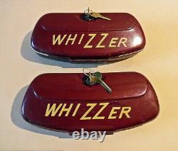 Two Rare Vintage 1940s Schwinn Whizzer Tool Boxes + Keys Working