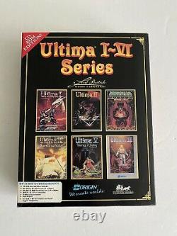 Ultima I-VI Series 1993 PC Vintage Big Box Rare Black Cover VersionTested
