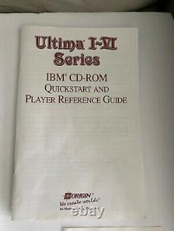 Ultima I-VI Series 1993 PC Vintage Big Box Rare Black Cover VersionTested
