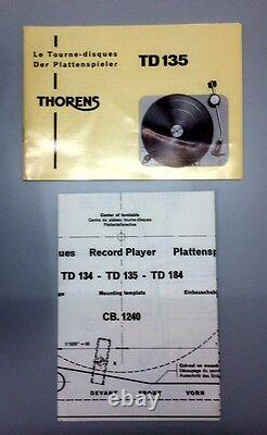 Ultra Rare Nos Vintage Still Boxed Thorens Td 135 Mk I