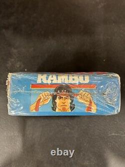 VINTAGE 1986 RAMBO CARTOON PANINI VENEZUELAN STICKER BOX NEW NOS RARE 200 Packs