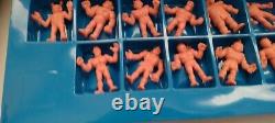 VINTAGE 80's Mattel MUSCLE Mighty Maulers Action Figure Box with Figures RARE