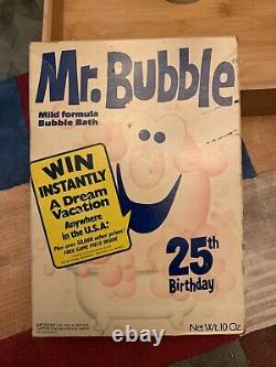 VINTAGE-Mr. Bubbles 25th Birthday UNOPENED Box- VERY VERY RARE