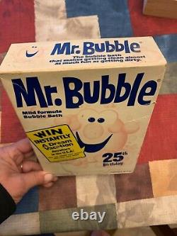 VINTAGE-Mr. Bubbles 25th Birthday UNOPENED Box- VERY VERY RARE