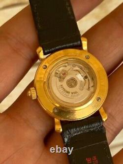 VINTAGE RAYMOND WEIL TRADITION 2800 18K GOLD AUTOMATIC SKELETON WithBOX MINT RARE