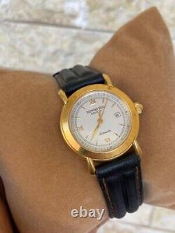 VINTAGE RAYMOND WEIL TRADITION 2800 18K GOLD AUTOMATIC SKELETON WithBOX MINT RARE