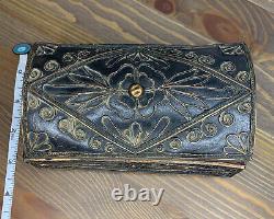 VINTAGE Rare ALBANIA COPPER FILIGREE BOX-HANDCRAFT JEWELRY CASE-Beautiful