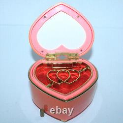Very Nice Sailor Moon Model P Heart Music Box Vintage Rare with Original Box