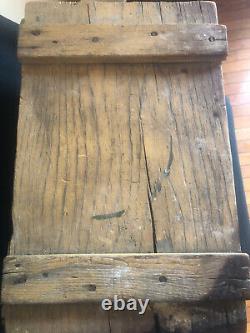 Very Rare! Vintage GROBECKS DAIRY Wooden Flip-Open Milk Crate Box Omaha Nebraska