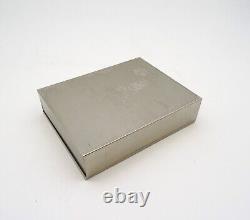 Very Rare Vintage MID Century Abstract Cubist Metal Jewelry Box Case To Eames