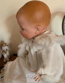 Very rare antique Armand Marseille Baby Gloria Doll. Approx 18 tall. Orig box