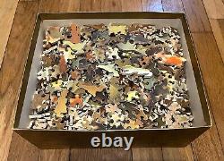 Vintage 1400+ Piece Victory Gold Box Wood Jigsaw Puzzle! 36 X 24 Rare! A++