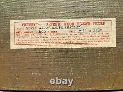 Vintage 1400+ Piece Victory Gold Box Wood Jigsaw Puzzle! 36 X 24 Rare! A++