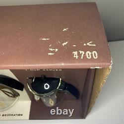 Vintage 14k Gold Pyrex Decoration Beverage Serving Trio 4700 with Box NOS Rare