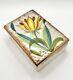 Vintage 1950's Raymor Ceramic Lotus Dresser Trinket Box Rare Color