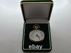 Vintage 1955 Rolex Military Gold Plated 16S Pocket Watch VGC Box Working Rare