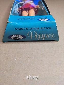 Vintage 1964 ideal Pepper tammy Little Sister Doll In Box Unopened New Rare