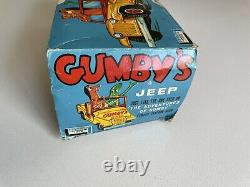 Vintage 1966 Lakeside Gumby & Pokey Jeep with Original Box RARE PLASTIC Version