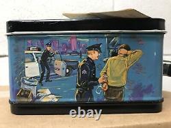 Vintage 1972 Adam-12 Lunch Box Stunning Condition 9/10 With Tag And Thermos Rare
