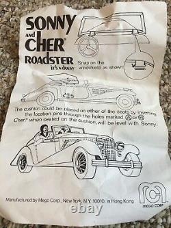 Vintage 1977 Mego Sonny And Cher Roadster Ultra Rare With Box And Contents
