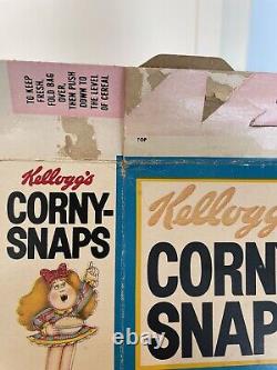 Vintage 1978 KELLOGS CORNY SNAPS EMPTY CEREAL BOX Shelly Turtle Rare 1970s