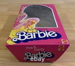 Vintage 1981 Pink & Pretty Barbie EMPTY BOX ONLY Mattel 3554 Rare Nice