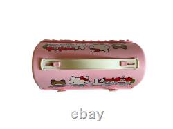 Vintage 1981 Sanrio Hello Kitty Pink Plastic Lunch Box Case Rare