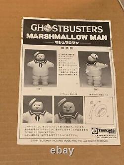 Vintage 1984 Marshmallow Man Ghostbusters 14 Tsukuda Japan figure in box RARE
