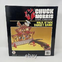 Vintage 1986 Chuck Norris Karate Kommandos Ninja Attack Target Game RARE Box