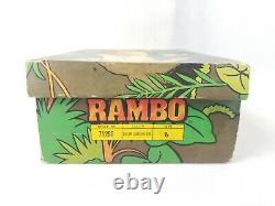 Vintage 1986 Rambo The Force of Freedom Kids Shoes Box Camo Collectible RARE