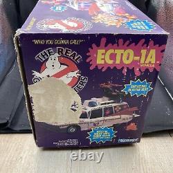Vintage 1989 Kenner The Real Ghostbusters ECTO-1A Vehicle In Box Rare Working