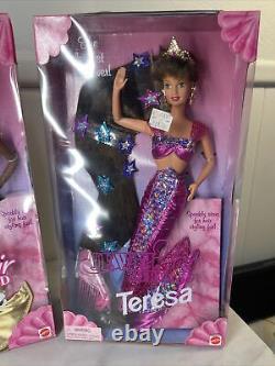 Vintage 1995 New in Box Jewel Hair Mermaid Barbie Lot! African American Rare