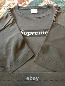 Vintage 1997 Supreme Box Logo T Shirt Sz Large RARE 90s Single Stitch