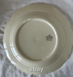 Vintage 6 RARE IN ORIGINAL BOX Homer Laughlin Virginia Rose dinner Plates F47N8