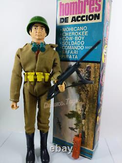 Vintage 70's Action Man Soldier (GI JOE) Figure 12 Original Box RARE