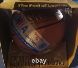 Vintage'90s SPALDING Official NBA Leather Basketball NEW IN BOX MEGA RARE GRAIL