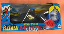 Vintage Ahi 1977 Batman Batcopter Battery Operated Hk New In Box DC Comics Rare