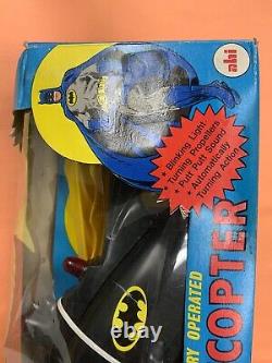 Vintage Ahi 1977 Batman Batcopter Battery Operated Hk New In Box DC Comics Rare