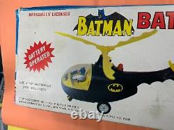 Vintage Ahi 1977 Batman Batcopter Battery Operated Hk New In Box DC Comics Rare