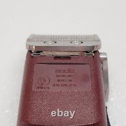 Vintage Andis Professional Speedmaster Clipper Burgundy RARE With Box Read