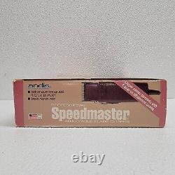 Vintage Andis Professional Speedmaster Clipper Burgundy RARE With Box Read