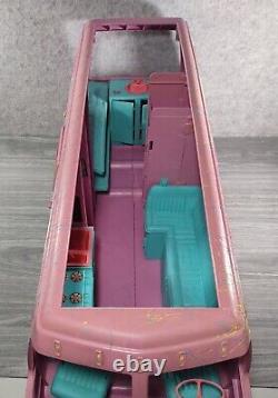 Vintage Barbie And The Rockers Hot Rockin' Van Tour Bus 1980s with Box Rare